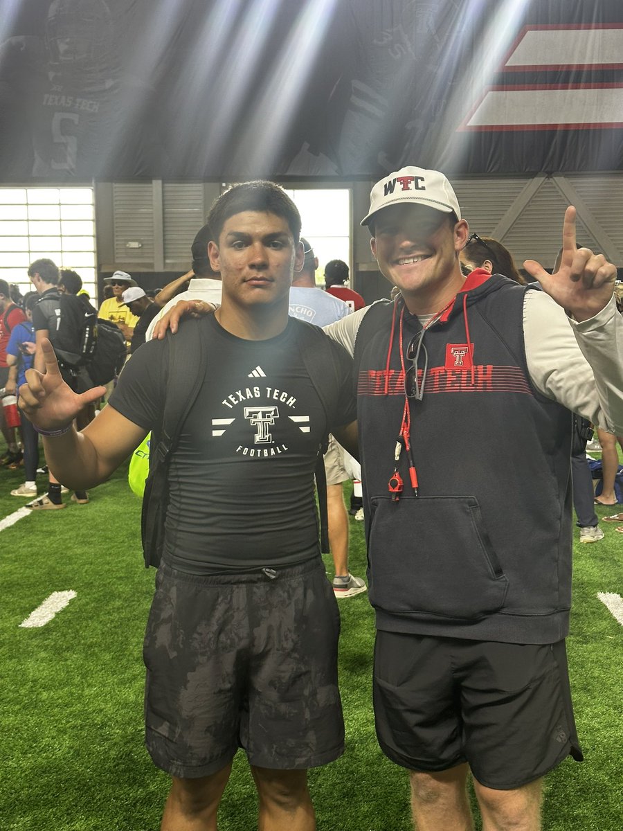Daniel Amaro (@amarodaniel22) on Twitter photo Great time at the <a href="/TexasTechFB/">Texas Tech Football</a> camp yesterday. Thank you to all the coaches! <a href="/JoeyMcGuireTTU/">Joey McGuire 🌵</a> <a href="/GarretMcGuire/">Garret McGuire</a> <a href="/Coach_Leftwich/">Mack Leftwich</a> <a href="/PrepRedzoneNM/">Prep Redzone New Mexico</a> <a href="/nmprepcosports/">New Mexico Prep and College Sports</a> <a href="/LCHSFOOTBALL/">Bulldawg Football</a> Great time at the <a href="/TexasTechFB/">Texas Tech Football</a> camp yesterday. Thank you to all the coaches! <a href="/JoeyMcGuireTTU/">Joey McGuire 🌵</a> <a href="/GarretMcGuire/">Garret McGuire</a> <a href="/Coach_Leftwich/">Mack Leftwich</a> <a href="/PrepRedzoneNM/">Prep Redzone New Mexico</a> <a href="/nmprepcosports/">New Mexico Prep and College Sports</a> <a href="/LCHSFOOTBALL/">Bulldawg Football</a>