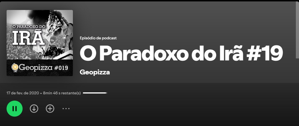 Valter - MenteMundo (@mentemundo1) on Twitter photo Já que vocês gostaram de indicações sobre o Irã, tomem essa pedrada. Esse podcast de quase 3 hrs do sempre excelente <a href="/Geopizzza/">Geopizza Podcast</a> .
Ele é muito bom porque foca no período pré revolução e como foi a crescente influência do Aiatolá Khomeini dentro do país.
open.spotify.com/episode/7dTJq2… Já que vocês gostaram de indicações sobre o Irã, tomem essa pedrada. Esse podcast de quase 3 hrs do sempre excelente <a href="/Geopizzza/">Geopizza Podcast</a> .
Ele é muito bom porque foca no período pré revolução e como foi a crescente influência do Aiatolá Khomeini dentro do país.
open.spotify.com/episode/7dTJq2…