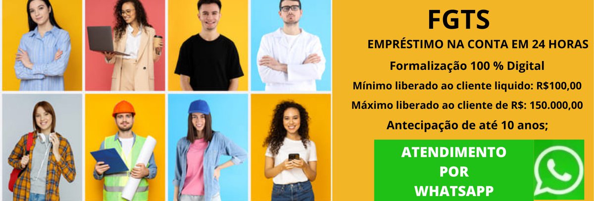 alnmulti's tweet photo. FGTS EMPRESTIMO (11) 93928-8985
https://t.co/9vRem0Eqk5 https://t.co/76YbLXRw9A