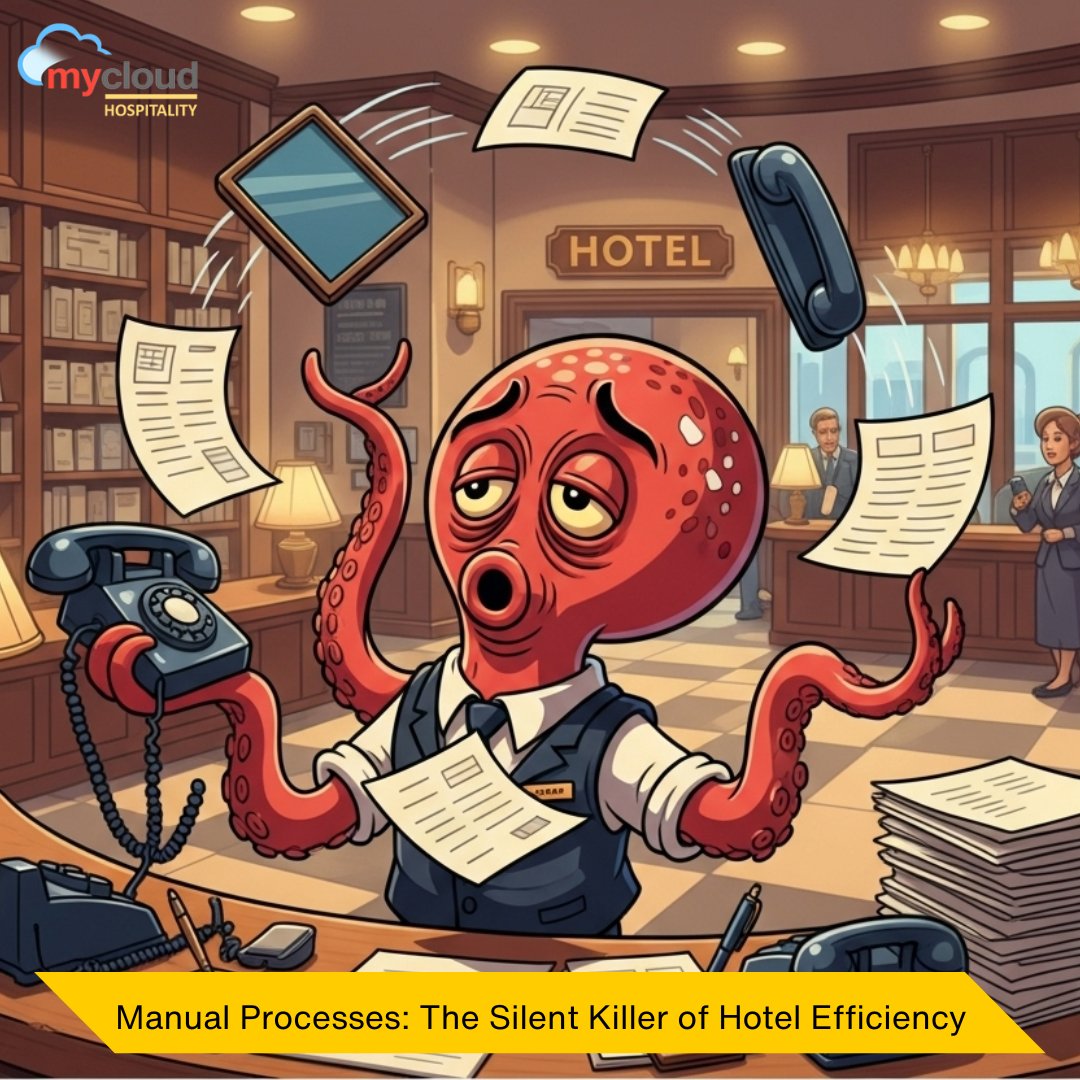 Ever feel like your front desk is a frantic octopus trying to juggle check-ins, phone calls, and a rogue reservation sheet? 

🐙 We've all been there! Ditch the manual madness and embrace efficiency with <a href="/MycloudPMS/">mycloud PMS</a> - mycloudhospitality.com/book-hotel-man…

#OperationalEfficiency #hoteltech