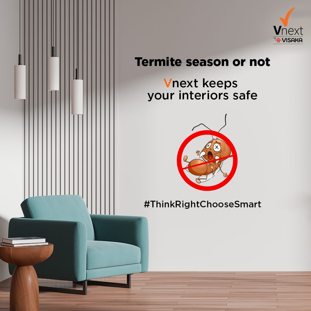 vnext_visaka's tweet photo. Termite season or not β your interiors deserve lasting protection!
With Vnext boards by Visaka, say goodbye to termite troubles and hello to a smarter, safer home.
βοΈ Termite-resistant
βοΈ Durable
βοΈ Perfect for interiors that last
#ThinkRightChooseSmart
#VnextBoards https://t.co/TxZiJBDuMg