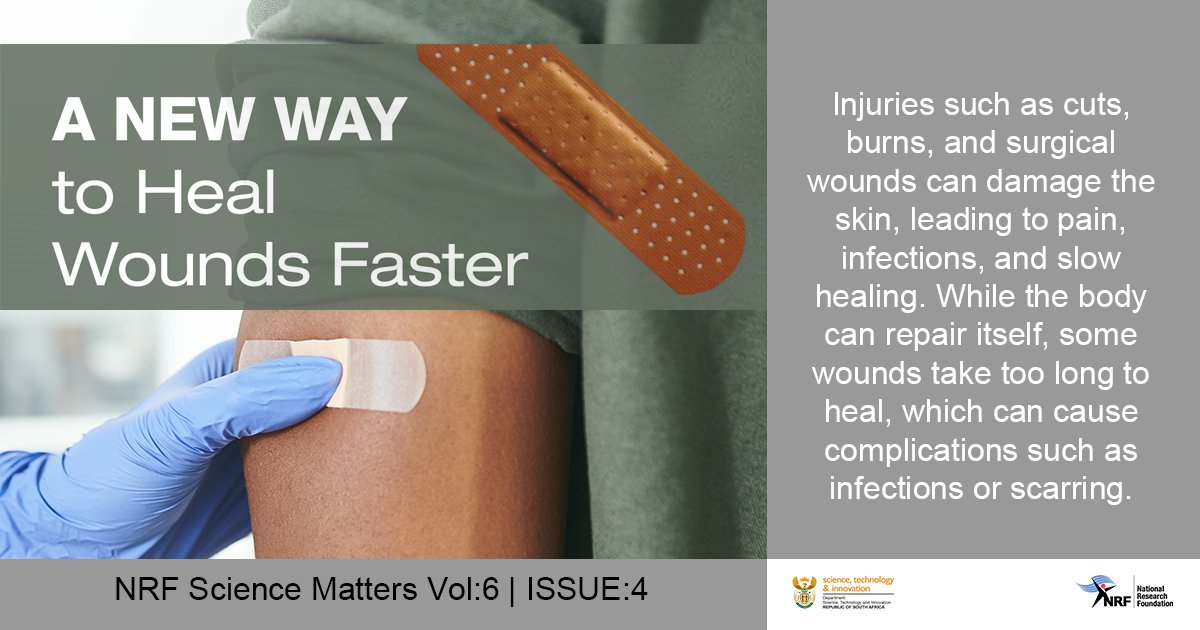 NRF_News's tweet image. #NRFScienceMatters | A research study funded by the NRF developed a special hydrogel designed to help the skin heal faster. The results suggest that this hydrogel may be a promising new treatment for people with slow-healing wounds.

Full article here: nrf.ac.za/science-matter…