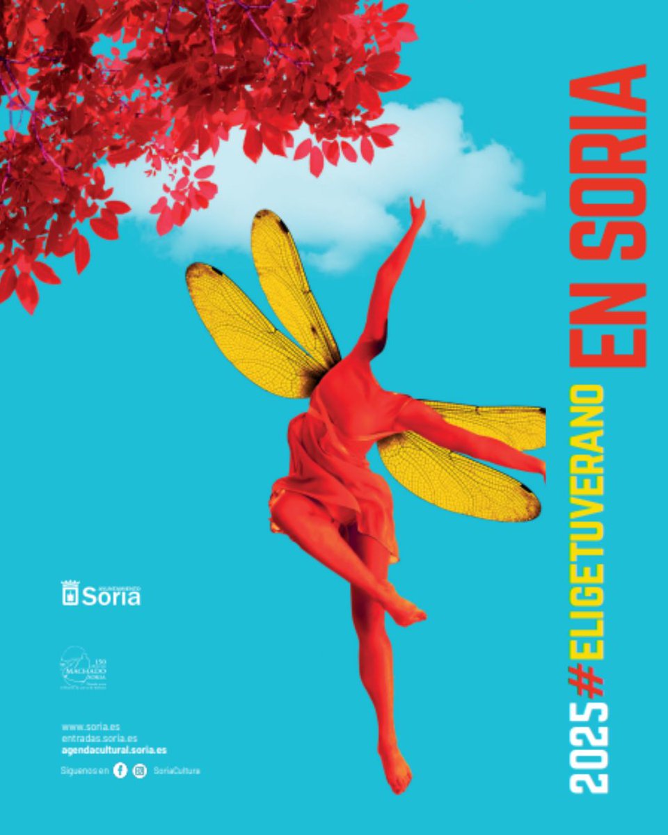🎭🎶☀️ ¡Este verano, #EligeTuVerano en Soria!

El Ayuntamiento presenta una campaña cultural viva, diversa y para todos los gustos con más de 50 actividades al aire libre: conciertos, teatro, cine, juegos, literatura, talleres y mucho más 🌳🎬📚

🗓️ Arrancamos el 5 de julio con