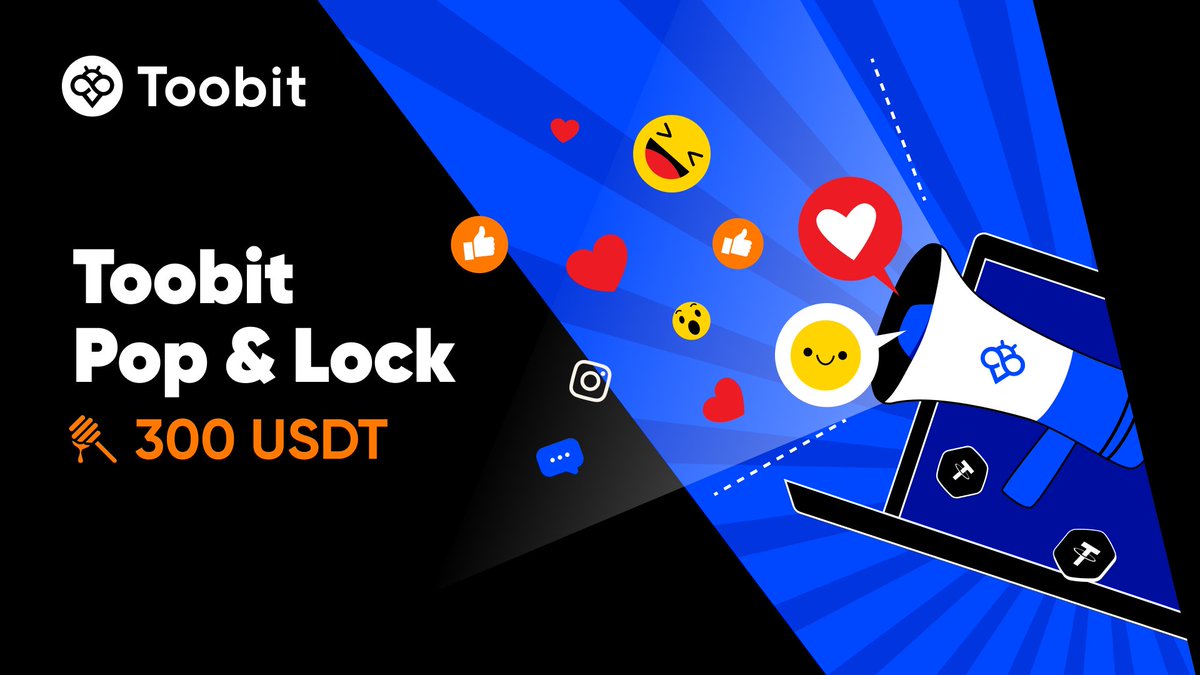 Ready to Pop &amp; Lock 300 USDT? Toobit’s got you covered! 💥
Follow + join = easy chance to win. Let’s get it! 💸

Join now 👉 app.galxe.com/quest/toobit/G…
 
#USDT #CryptoGiveaway #ToobitPopandLock