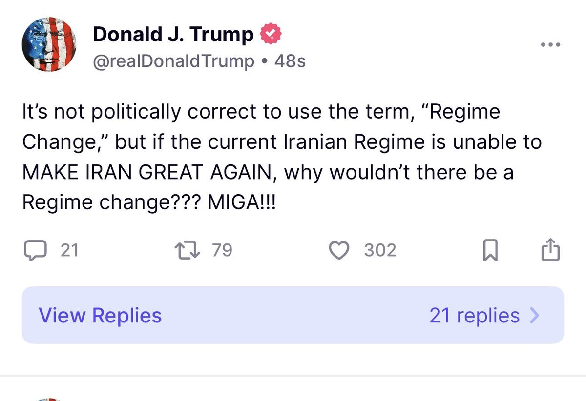 lonous's tweet image. Iran has a nuclear reactor.
This is a fact and isn't up for debate.
The U.S. knows it for sure, because we gave it to them.
I'm glad Trump finally came clean and confessed that the bombing isn't about reactors, but is instead about regime change.