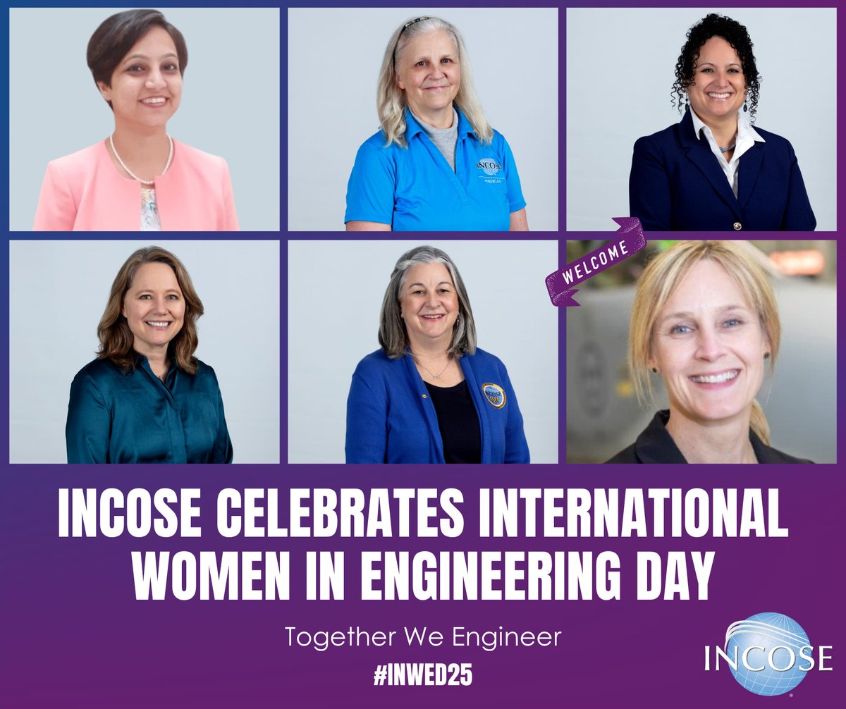Happy #INWED25! Today, #INCOSE celebrates the vital contributions of women in engineering. Our Empowering Women Leaders in SE WG champions a world where women &amp; men are equitably represented as leaders. "Together We Engineer" a more inclusive future! bit.ly/4efk5wX