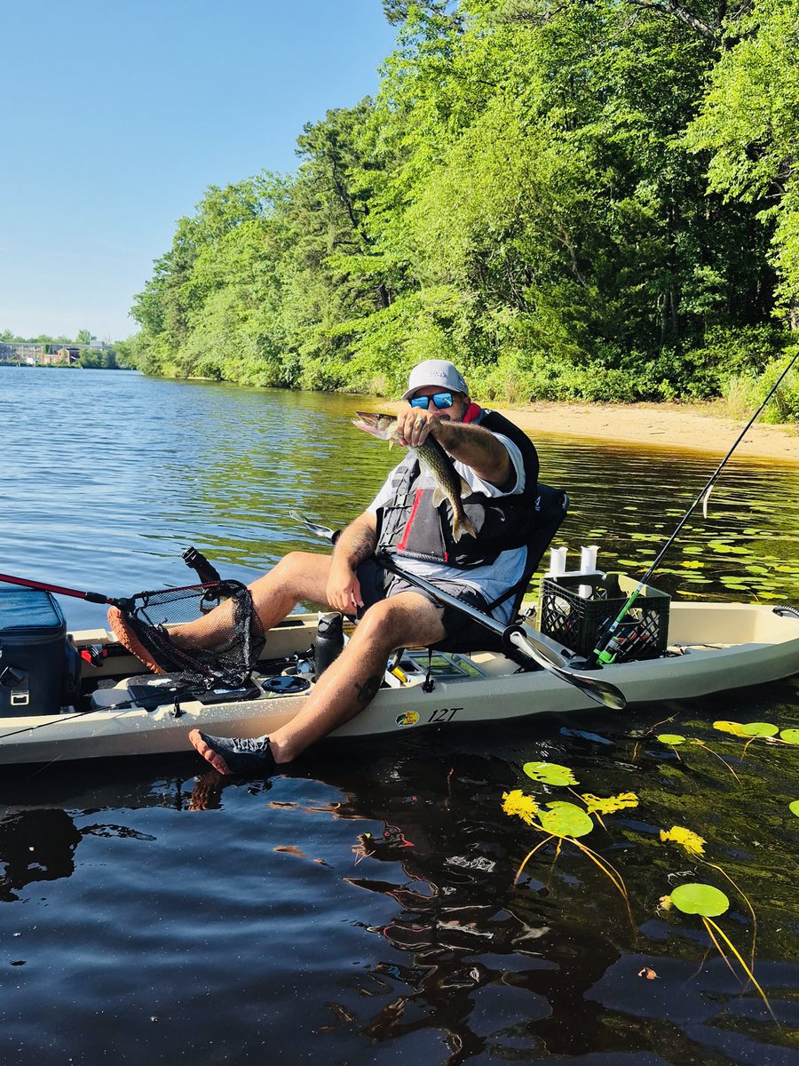 Non related softball news: first kayak fishing was a success 😎