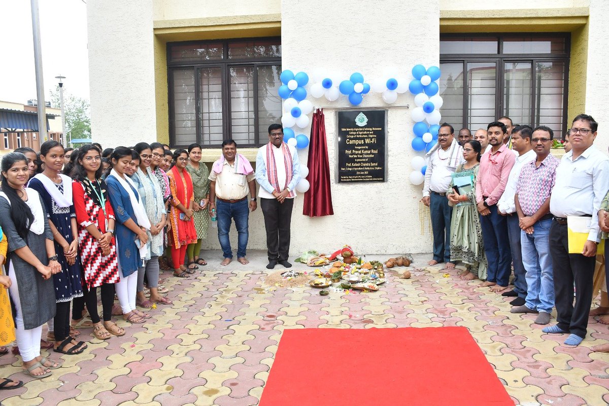 Prof. P. K. Roul, Hon'ble Vice Chancellor inaugurated 'Campus Wi-Fi;Agromet Observatory; Integrated Farming System; Renovated Guest House at CoA &amp; Hort.,Chiplima; Students Instructional Unit of CoA, Chiplima; Students' Instructional Unit, Collg. of Hort., Chiplima on 23.06.2025.