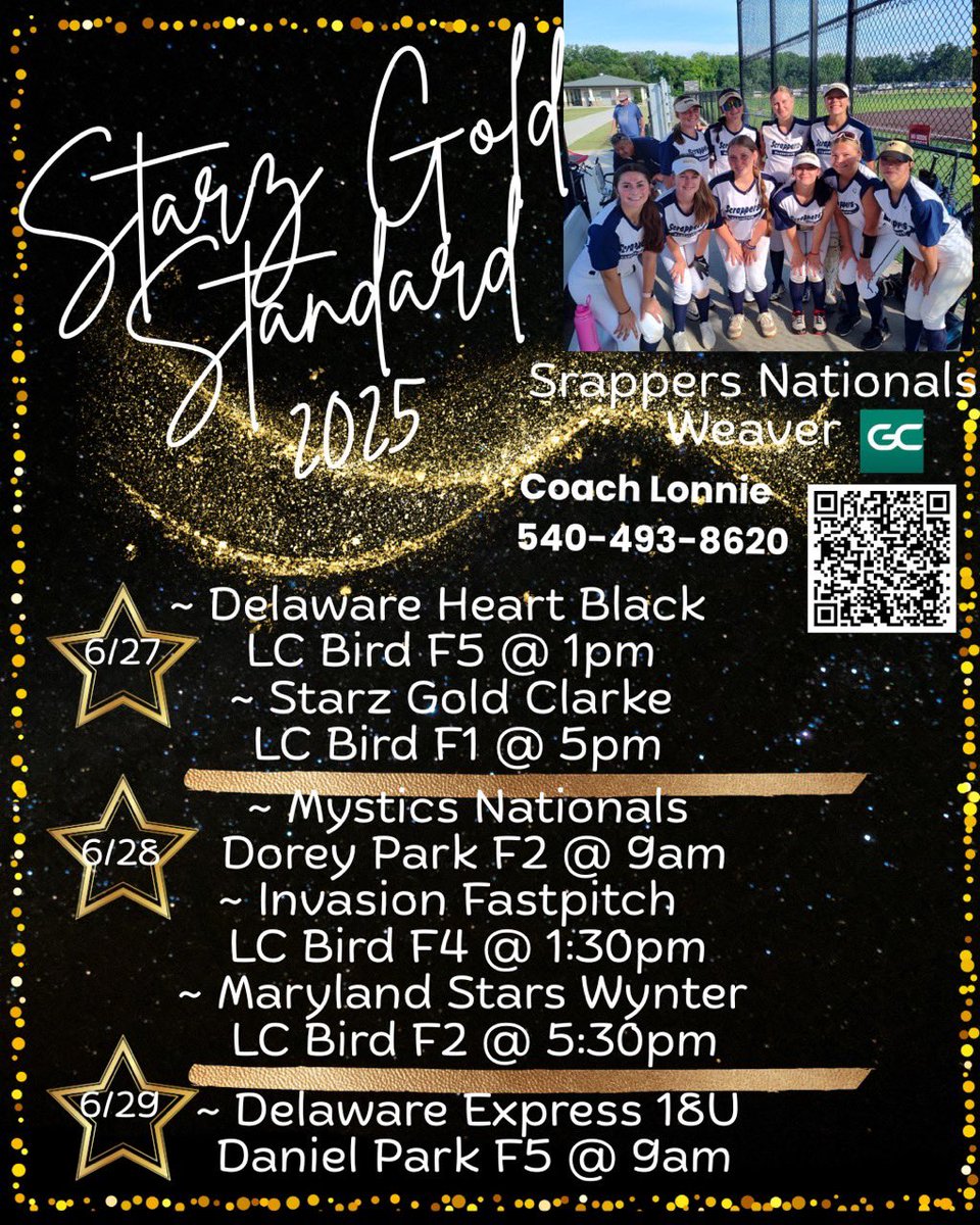 Let’s Goooooo!
Schedule dump for this weekend!