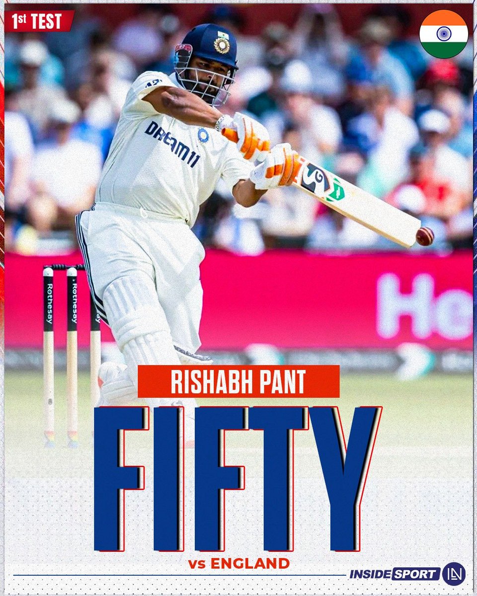 Fifty For Rishabh Pant 🔥#INDvsENG