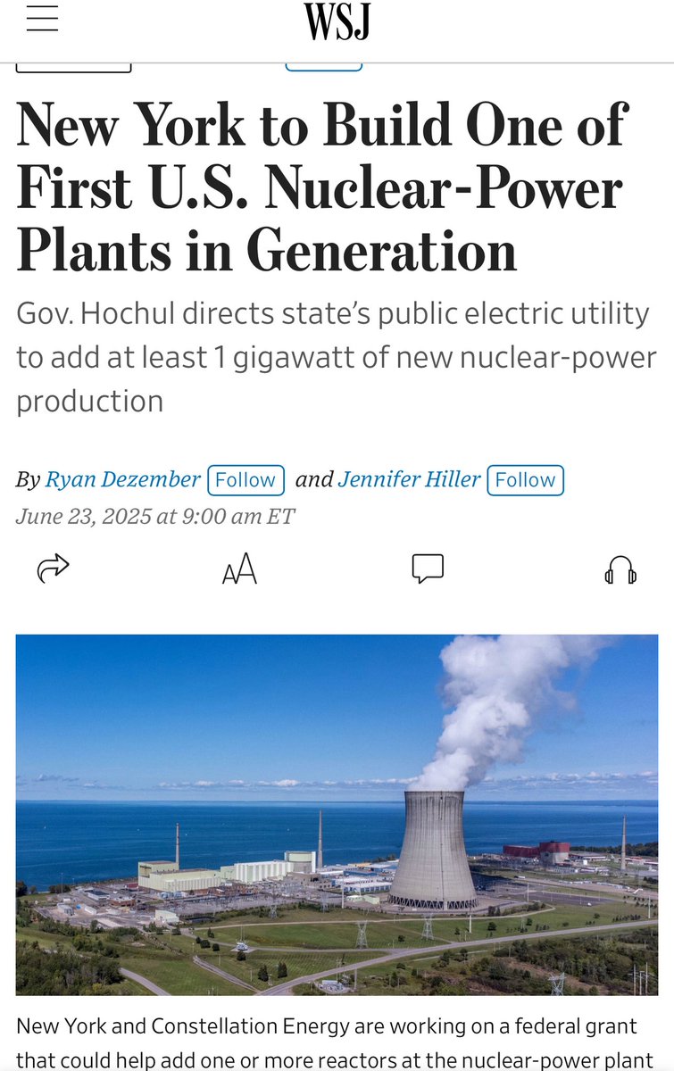 Brett Rampal (@beazy_rampezy) on Twitter photo Will New York be the first state in the U.S. to build a new AP1000 after Vogtle?
The race to 10 GWs under construction by 2030 is apparently on. Will New York be the first state in the U.S. to build a new AP1000 after Vogtle?
The race to 10 GWs under construction by 2030 is apparently on.