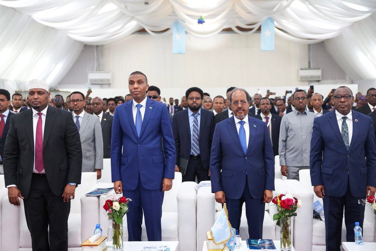 Hon. Mohamud Beenebeene (@honbeenebeene) on Twitter photo Honoured to join H.E. Pres. <a href="/HassanSMohamud/">Hassan Sheikh Mohamud</a>, PM <a href="/HamzaAbdiBarre/">Hamza Abdi Barre</a> & esteemed guests at the launch of Somalia’s #Vision2060.
Driven by the President, the Vision will be implemented through #NTP2025_2029 — aligned with #Agenda2063 & #SDGs, ensuring global relevance & local ownership. Honoured to join H.E. Pres. <a href="/HassanSMohamud/">Hassan Sheikh Mohamud</a>, PM <a href="/HamzaAbdiBarre/">Hamza Abdi Barre</a> & esteemed guests at the launch of Somalia’s #Vision2060.
Driven by the President, the Vision will be implemented through #NTP2025_2029 — aligned with #Agenda2063 & #SDGs, ensuring global relevance & local ownership.