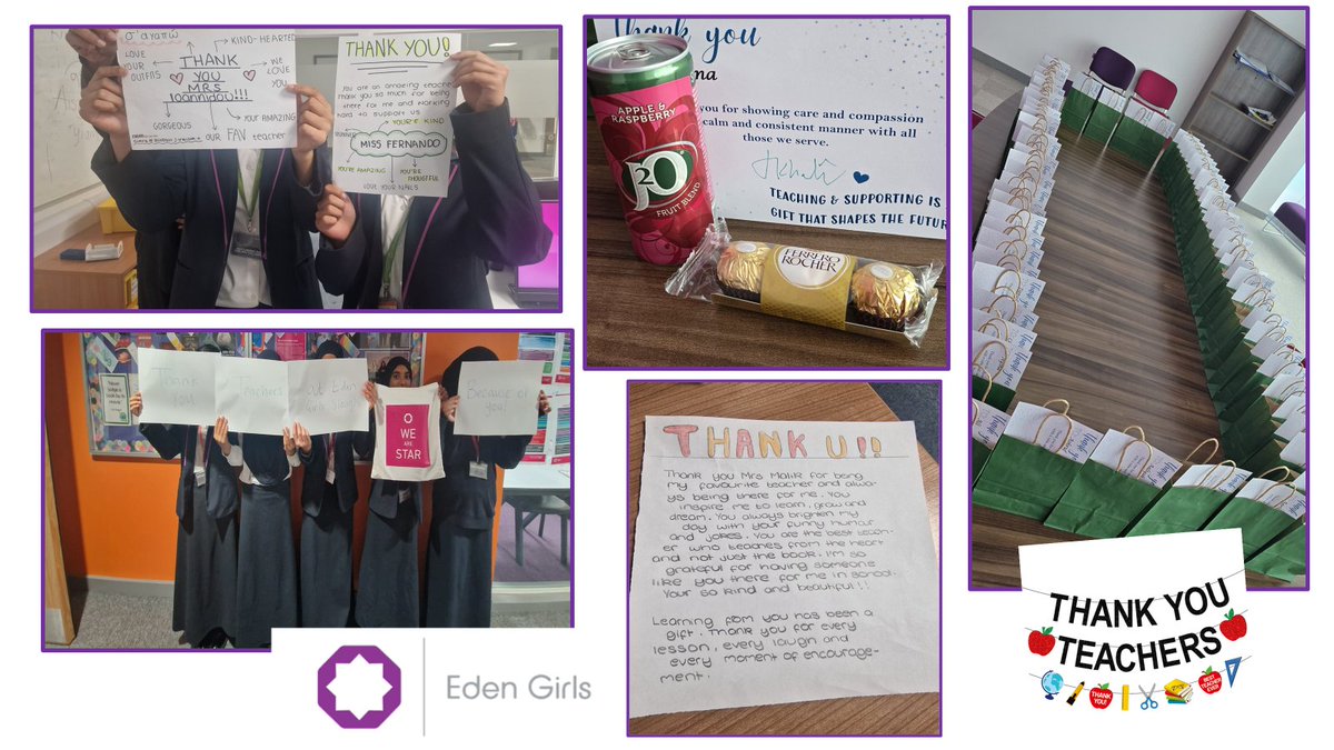 edengirlsslough's tweet photo. Teaching is one of the most noble professions; at Eden Girls’ we would like to thank all our teachers and support staff for their endless support and continuous hard work.
#TeacherAppreciationDay #CommitmentAndDedication #NobleProfession https://t.co/hc1OzeeD8t