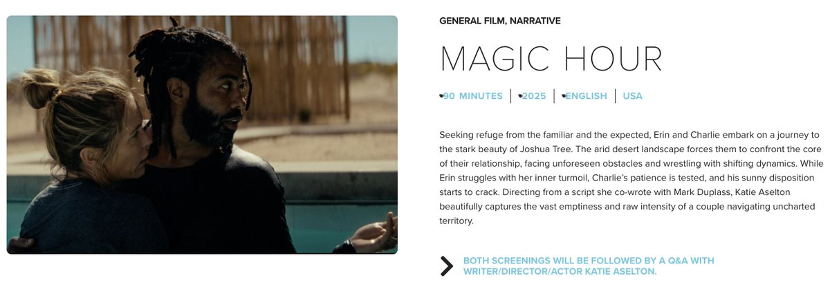 MarkDuplass's tweet image. We had our first movie at @NantucketFilmF 20 years ago. THE PUFFY CHAIR. We're back this year with MAGIC HOUR! nantucketfilmfestival.org/events/magicho…