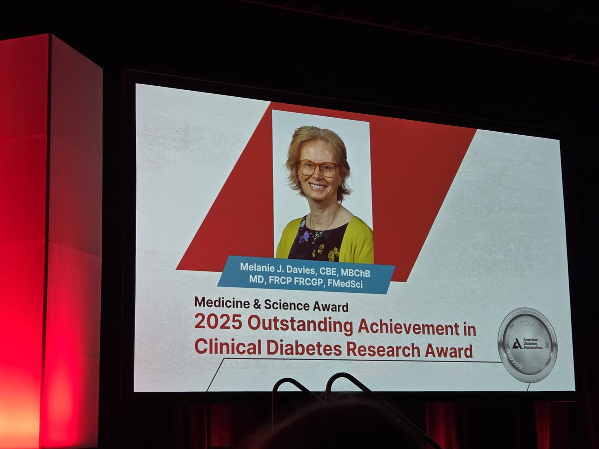 Emma Wilmot (@wilmotemma) on Twitter photo Huge congratulations <a href="/profmjdavies/">Melanie</a> on your <a href="/DiabetesCareADA/">Diabetes Care, a research journal of the ADA ๐</a> award for Outstanding Achievement in Clinical Diabetes Research! Amazing! ๐๐๐๐๐
<a href="/drpratikc/">Pratik Choudhary</a> <a href="/kamleshkhunti/">Prof Kamlesh Khunti</a> <a href="/ClaireMeek5/">Claire Meek</a> #ADA2025 Huge congratulations <a href="/profmjdavies/">Melanie</a> on your <a href="/DiabetesCareADA/">Diabetes Care, a research journal of the ADA ๐</a> award for Outstanding Achievement in Clinical Diabetes Research! Amazing! ๐๐๐๐๐
<a href="/drpratikc/">Pratik Choudhary</a> <a href="/kamleshkhunti/">Prof Kamlesh Khunti</a> <a href="/ClaireMeek5/">Claire Meek</a> #ADA2025