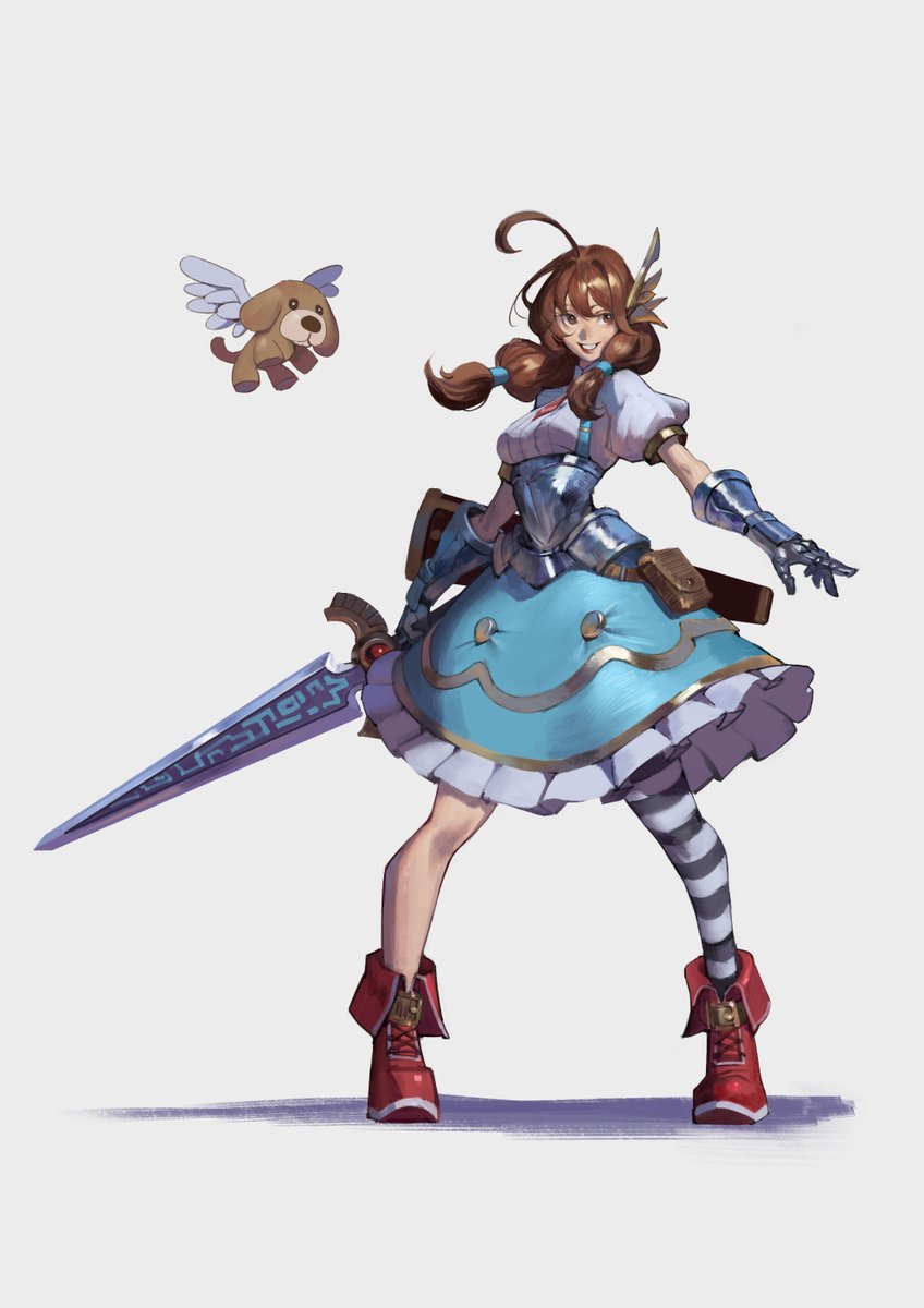 Dorothy🐶
and I don't know which side the scabbard should be facing.😂
#characterdesign