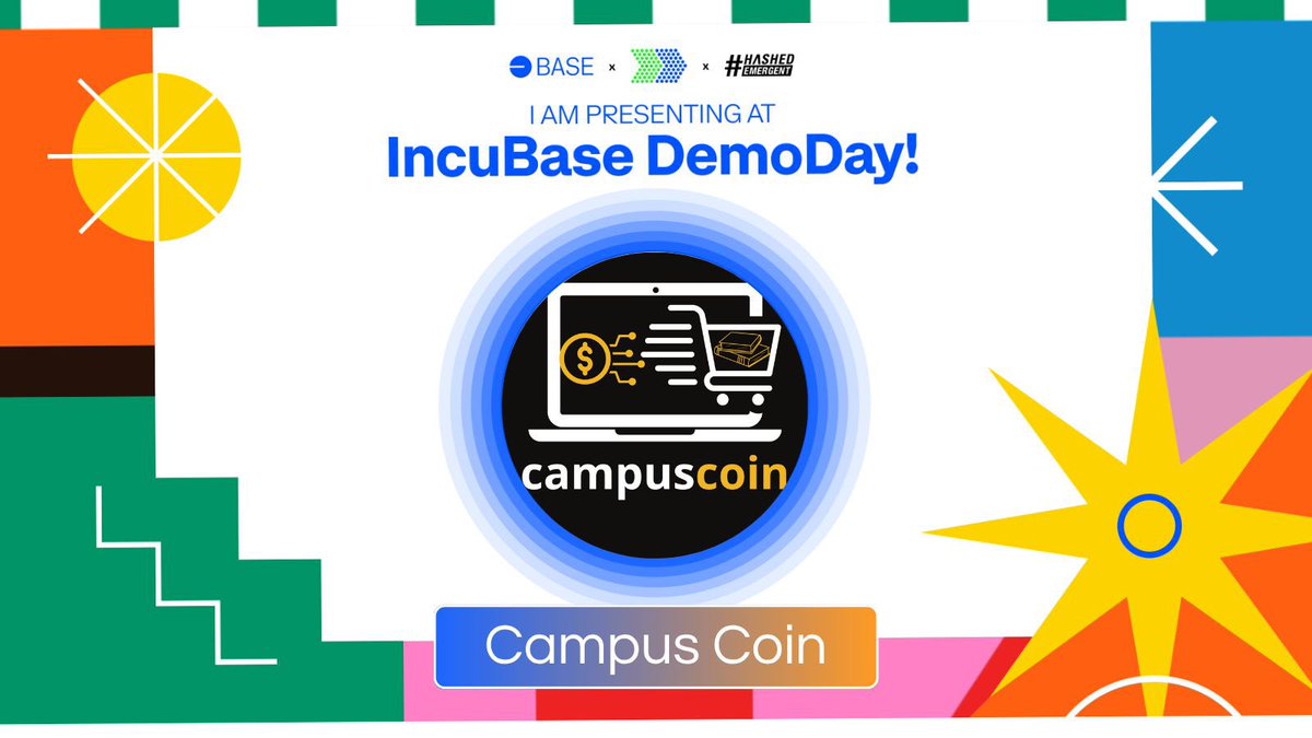 Feer_Teello's tweet photo. 📣 CampusCoin is pitching at #IncuBase Demo Day!
NFT and books? ✅
Onchain student life? ✅
From @Cripto_UNAM, we’re building the future of education — one block at a time. 🔵 Ready for the demo day🙌🏻
@Base @buildonBase @OdiseaLabs #CampusCoin #Web3Students #OnchainEducation https://t.co/Yc3yOlvpXd