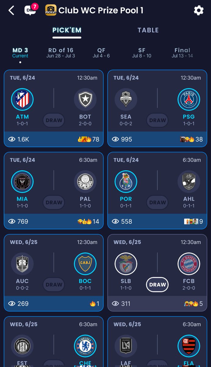 The Fpl Wire (@thefplwire) on Twitter photo MatchDay 3 is a couple of hours away! Get your picks in!
- Prizes worth $1000 for each matchday for the top 3 from <a href="/SleeperFooty/">Sleeper Football</a>
- All you need to do is predict the result for each game.
Play here⤵️
sleeperbot.onelink.me/KdzJ/FCFIFACWC…
#ad MatchDay 3 is a couple of hours away! Get your picks in!
- Prizes worth $1000 for each matchday for the top 3 from <a href="/SleeperFooty/">Sleeper Football</a>
- All you need to do is predict the result for each game.
Play here⤵️
sleeperbot.onelink.me/KdzJ/FCFIFACWC…
#ad