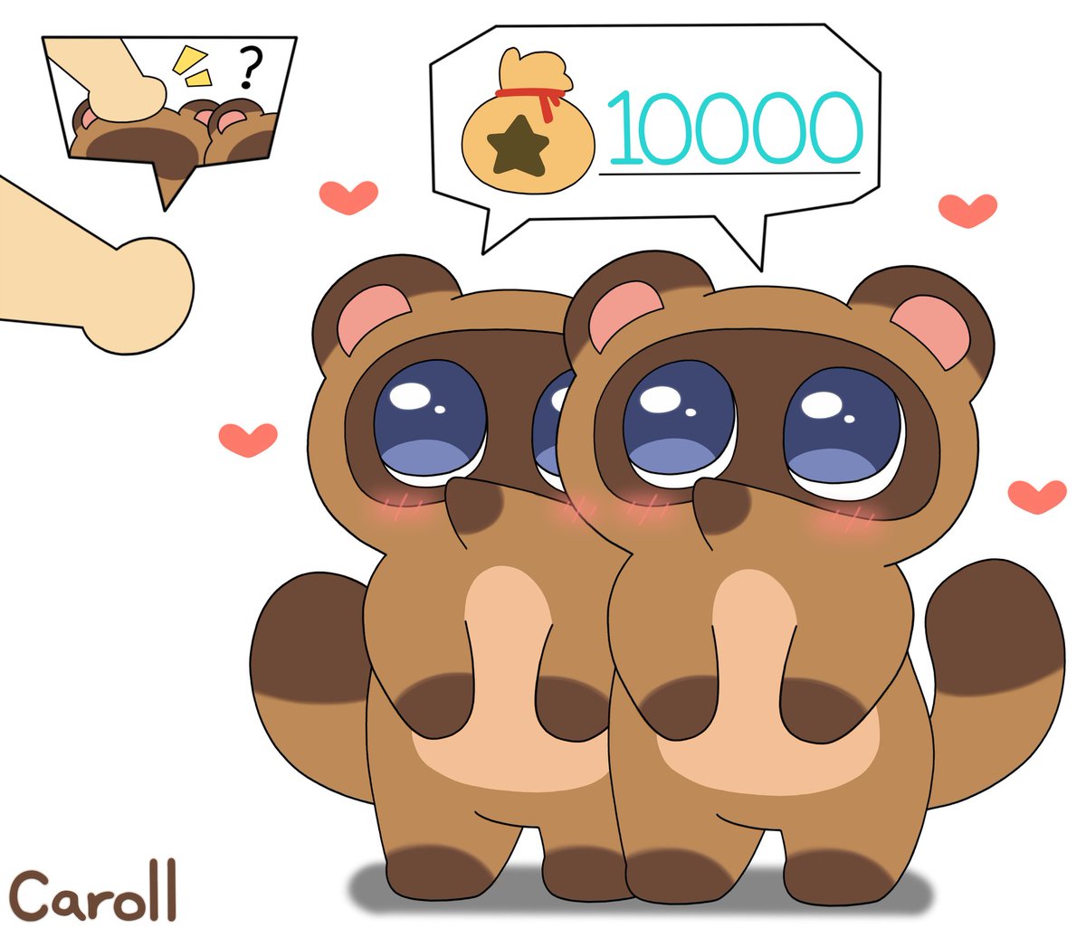 Caroltheduck's tweet image. &quot;10000 for pat head please&quot;
#AnimalCrossing