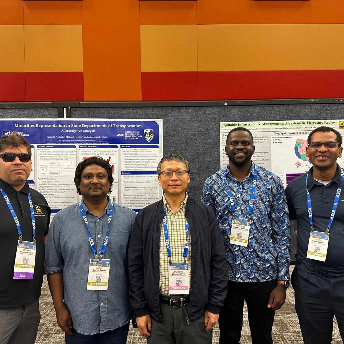 CEGE PhD student Tamim Adnan (advised by Dr. Mazi Erfani) recently attended the ASCE International Conference on Transportation &amp; Development (ICTD 2025) with an ICC Student Travel Grant to present "Equitable Infrastructure Management - A systematic review" in poster form.