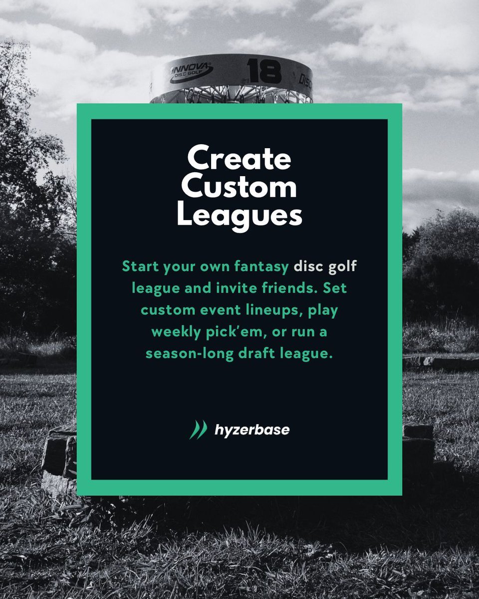 Hyzerbase isn’t just an app, but a community where disc golf fans can connect, compete, and have fun together.

Download Here: hyzerbase.com

#discgolf #discgolfing #discgolfislife #pdga #discgolfnation