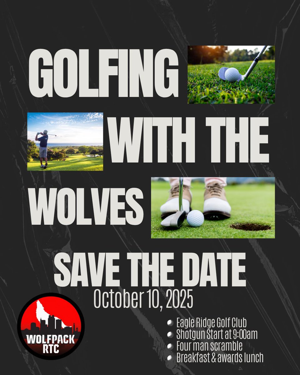 ⛳ The Wolfpack RTC Golf Outing is back this October!
Play, connect, and support the squad — all in one shot.

🗓️ Save the date &amp; sign up now: wolfpackrtc.org

#WolfpackRTC #GolfOuting #BackThePack