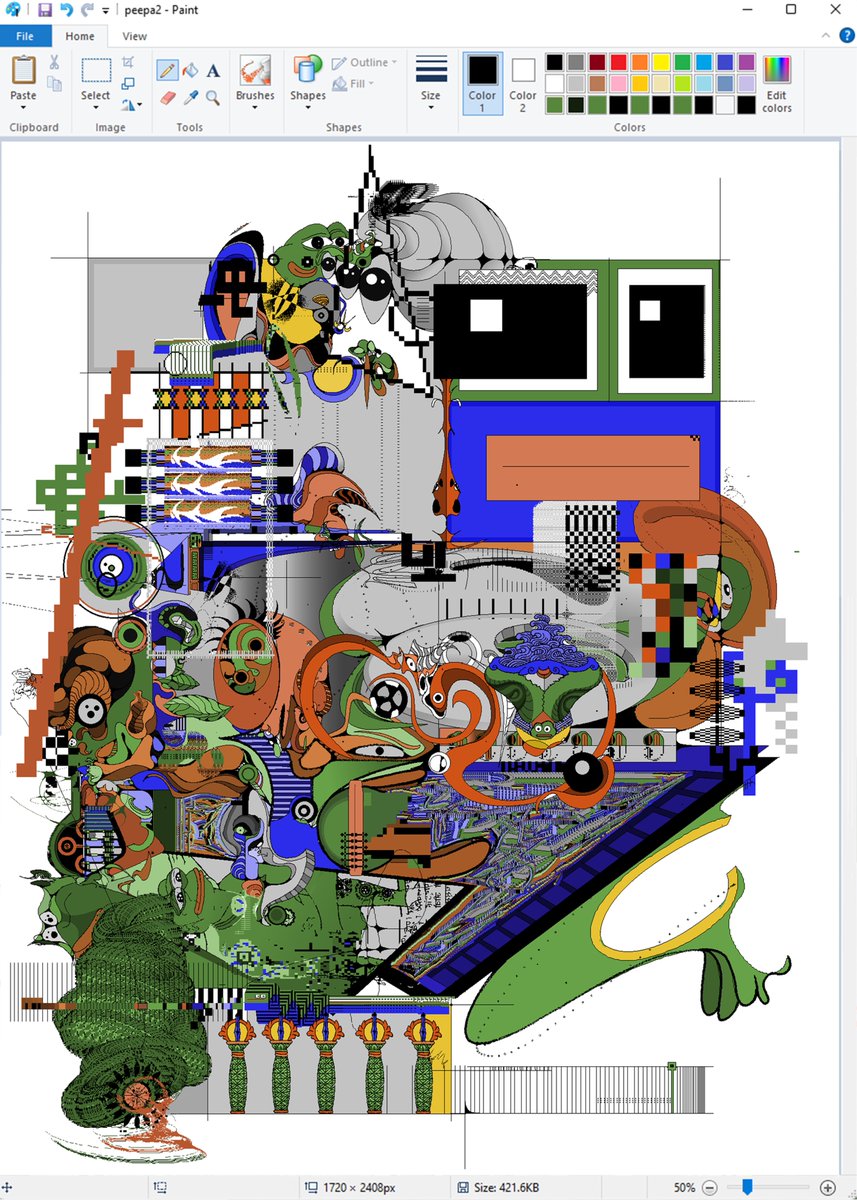 PEEPA, MS Paint, 2025