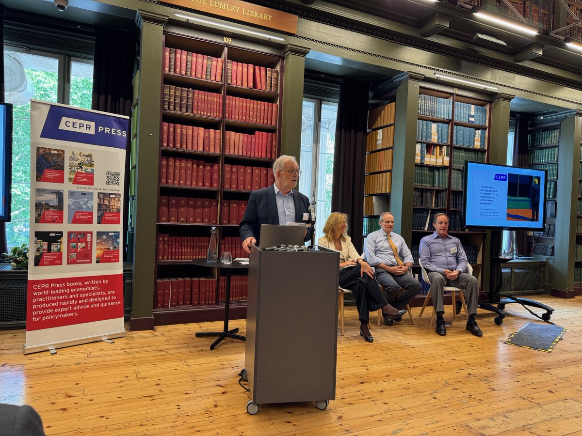 Brunello Rosa (@brunello_rosa) on Twitter photo Honoured to take part in today's <a href="/cepr_org/">CEPR</a> even on "The Economic Consequences of the Second <a href="/realDonaldTrump/">Donald J. Trump</a>'s administration", with Nobel Laureate Simon Johnson (<a href="/baselinescene/">Simon Johnson</a>), Charlie Bean, Beatrice Weder Di Mauro and <a href="/ilzetzki/">Ethan Ilzetzki</a>.
Details here: cepr.org/publications/b… Honoured to take part in today's <a href="/cepr_org/">CEPR</a> even on "The Economic Consequences of the Second <a href="/realDonaldTrump/">Donald J. Trump</a>'s administration", with Nobel Laureate Simon Johnson (<a href="/baselinescene/">Simon Johnson</a>), Charlie Bean, Beatrice Weder Di Mauro and <a href="/ilzetzki/">Ethan Ilzetzki</a>.
Details here: cepr.org/publications/b…