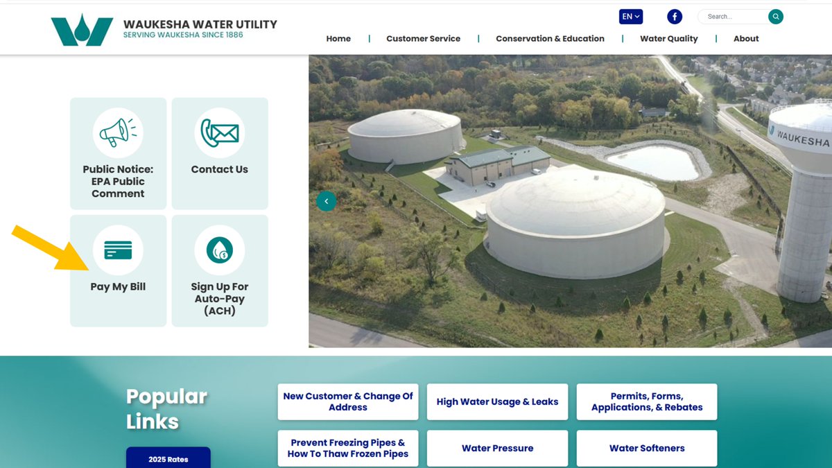 CityofWaukesha's tweet image. Did you know you can go paperless with your Waukesha water bill? 

Head to the Water Utility website and click “Pay My Bill” to set up:
 ▪️ AutoPay
 ▪️ Pay by Text
 ▪️ Pay by Phone
 ▪️ Scheduled Payments

waukesha-water.com 

#Waukesha #WaukeshaWater #GoPaperless