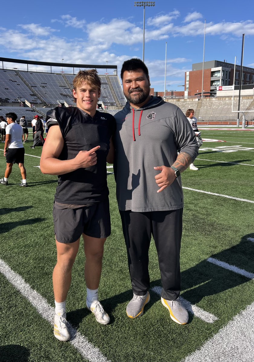 HendersonJack27's tweet image. Had an incredible time at the Washington State Football Camp this week. The energy, professionalism, and attention to detail stood out. Huge thanks to the staff for putting together such a first-class camp.
Grateful for the conversations, the coaching, and the invite back for a…