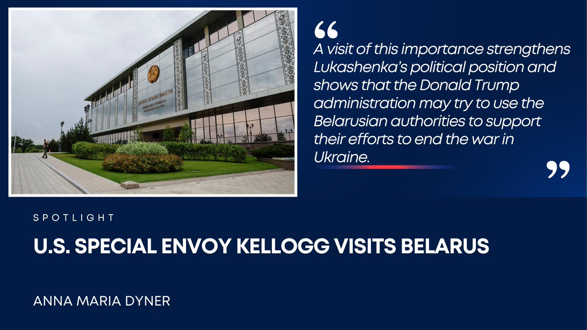 PISM (@pism_poland) on Twitter photo 🏛️Keith Kellogg's visit to Minsk resulted in the release of 14 political prisoners, but was also particularly important for Alexander Lukashenka, who is seeking international recognition. Read more in today's PISM Spotlight by <a href="/Anna_M_Dyner/">Anna Maria Dyner</a> ⤵️
🤜pism.pl/publications/u… 🏛️Keith Kellogg's visit to Minsk resulted in the release of 14 political prisoners, but was also particularly important for Alexander Lukashenka, who is seeking international recognition. Read more in today's PISM Spotlight by <a href="/Anna_M_Dyner/">Anna Maria Dyner</a> ⤵️
🤜pism.pl/publications/u…