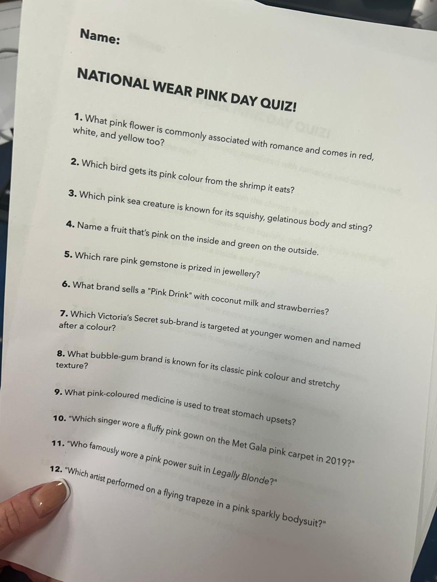 threepointpos's tweet image. Today we celebrated #NationalPinkDay with best dressed winning a prize (a pink toolkit!), and the team also took part in a pink themed quiz! 🦩🌺

Does the pink bring out our eyes? 👀

info@threepd.co.uk

#WearPink #Pink #Quiz #TeamFun