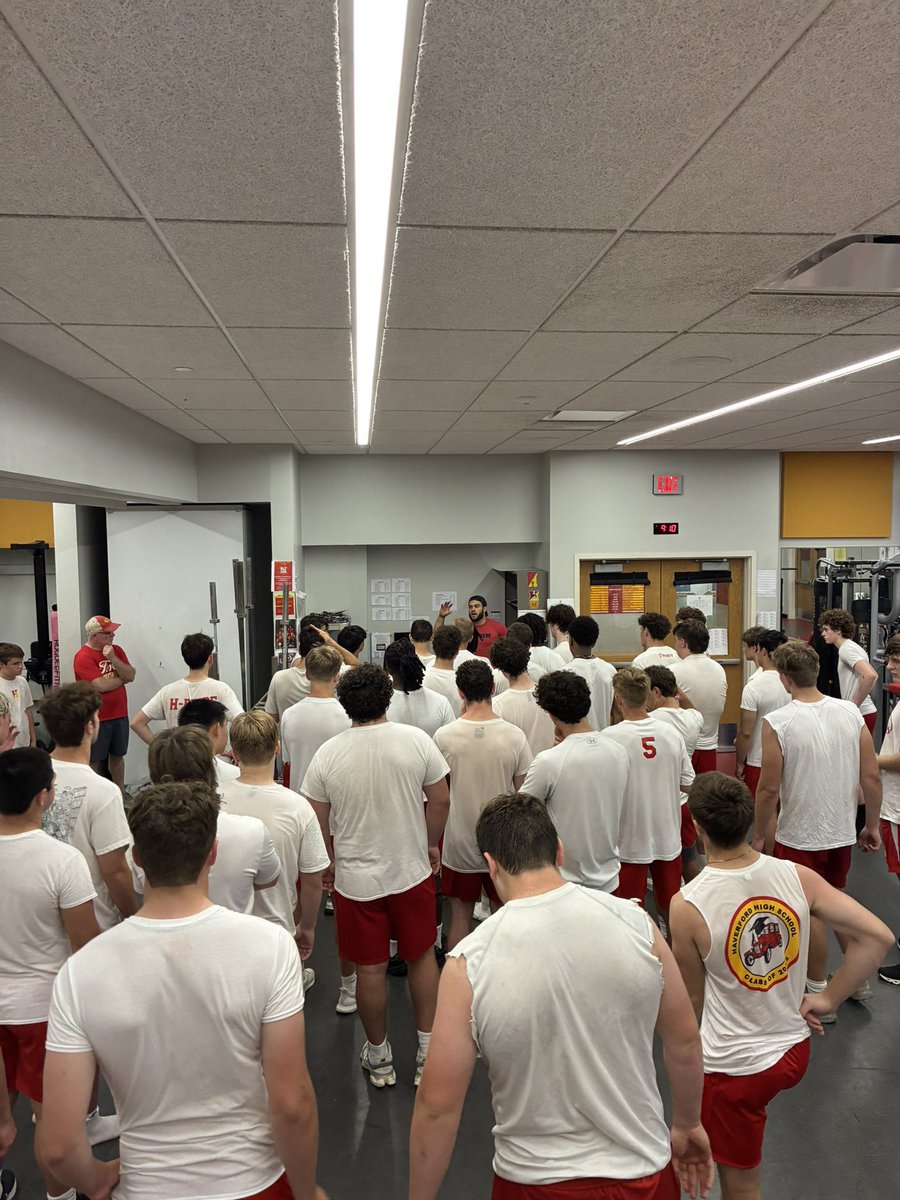Summer Day 1! Trey Blair in the house as the new S&amp;C coach! #HPRIDE #BFT