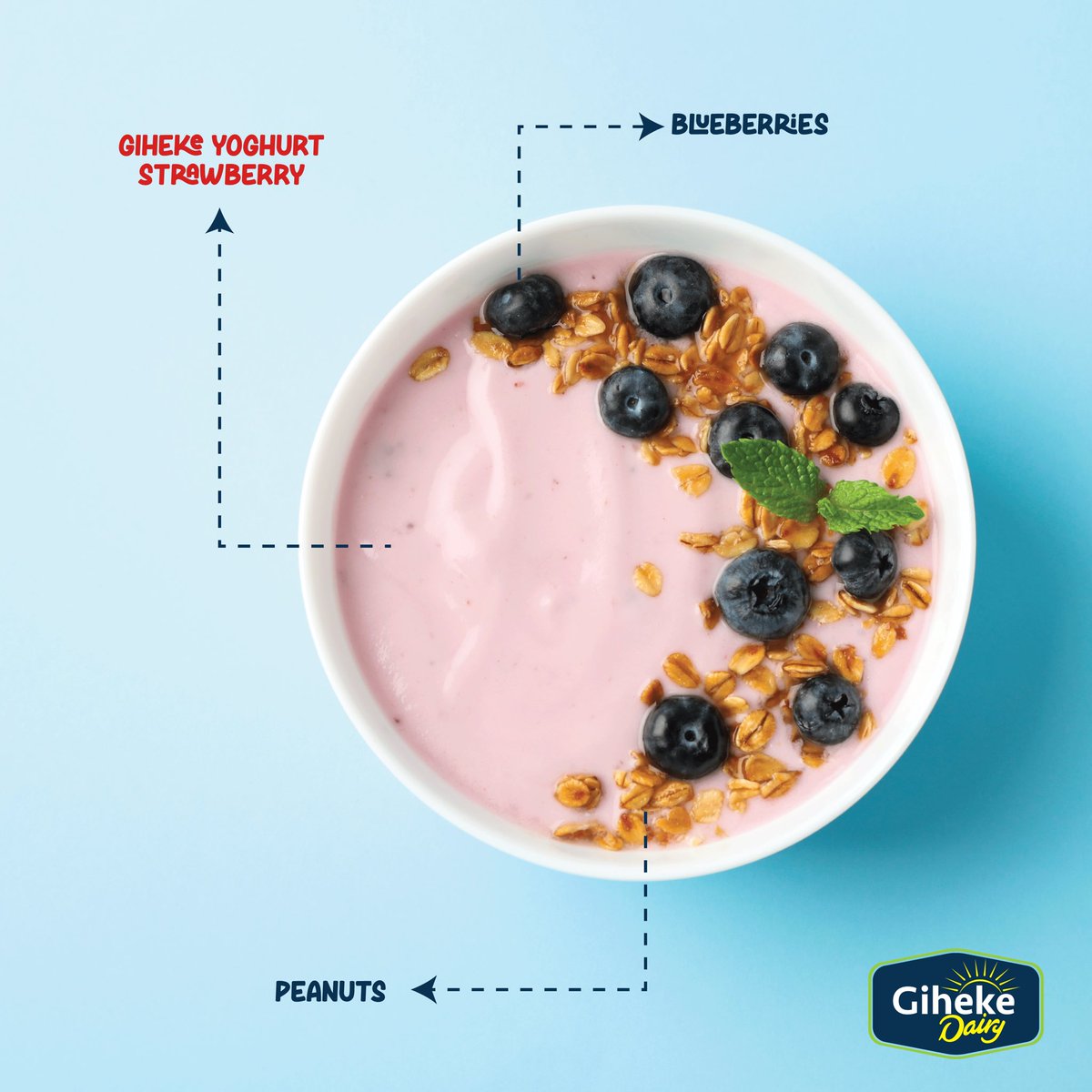 Fuel your day the tasty way — with Giheke Strawberry Yogurt 😋

#GihekeDairy