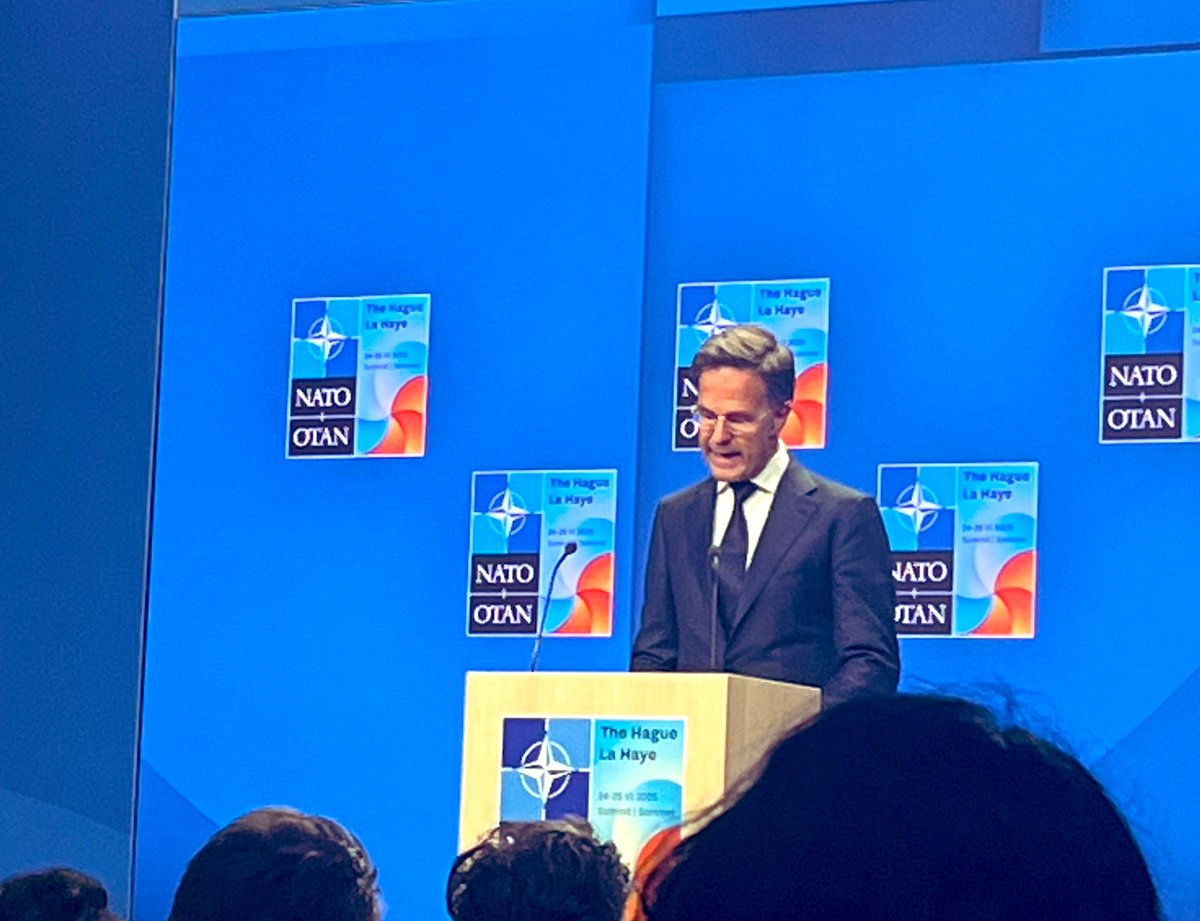 NATO has no opt-outs, Secretary General Rutte says in The Hague when asked about Spain’s wish to be exempt from the new defense spending goal. 
Still, according to the Spanish government, they do not need to commit to the new goal of five percent of GDP on defense. 🤔