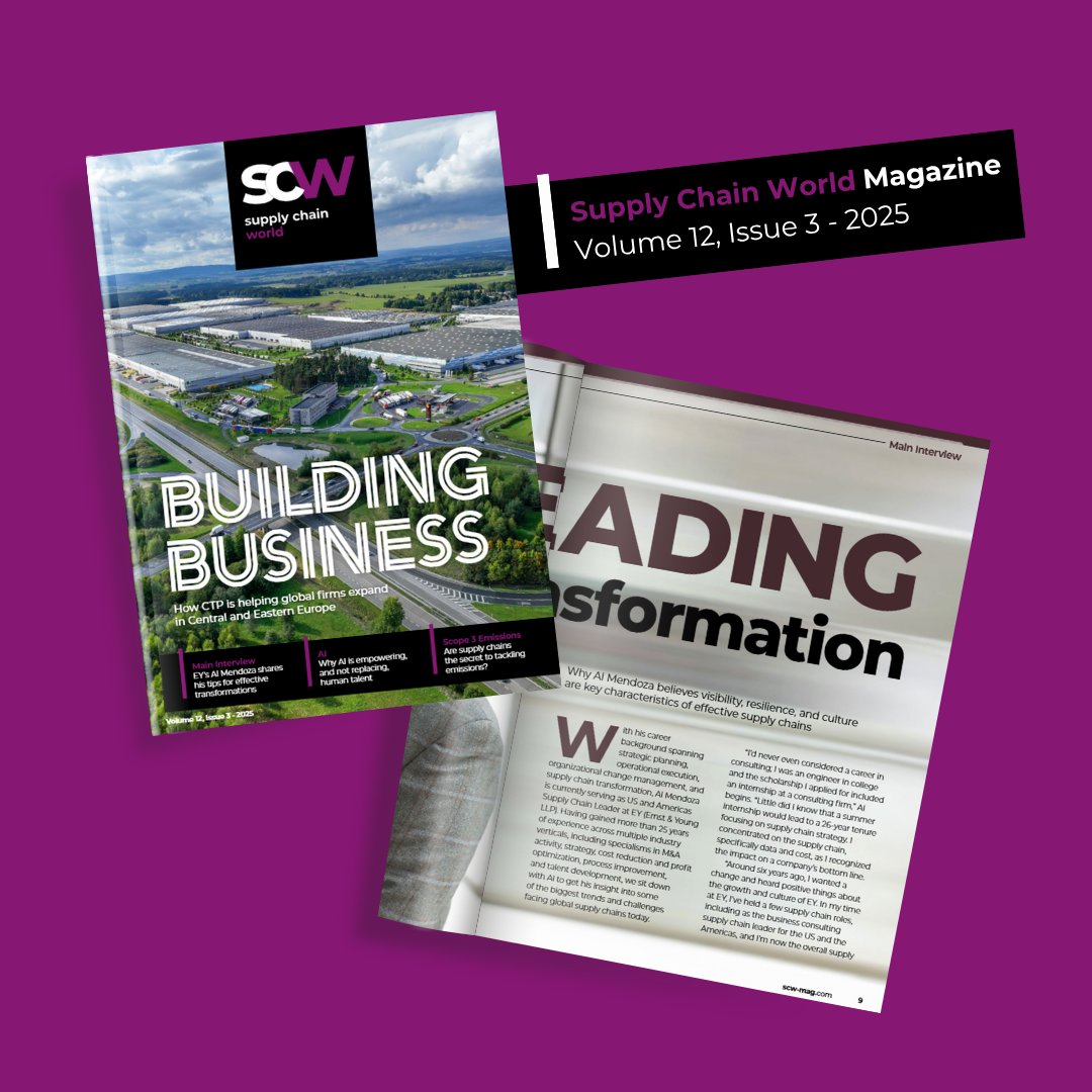 Welcome to the latest issue of Supply Chain World!

▶️ In this issue's cover story:
As a small start-up founded in 1998, CTP Group has grown into Europe's largest listed developer, owner, and manager of industrial and logistics real estate. 

ow.ly/9f8J50WeHNE