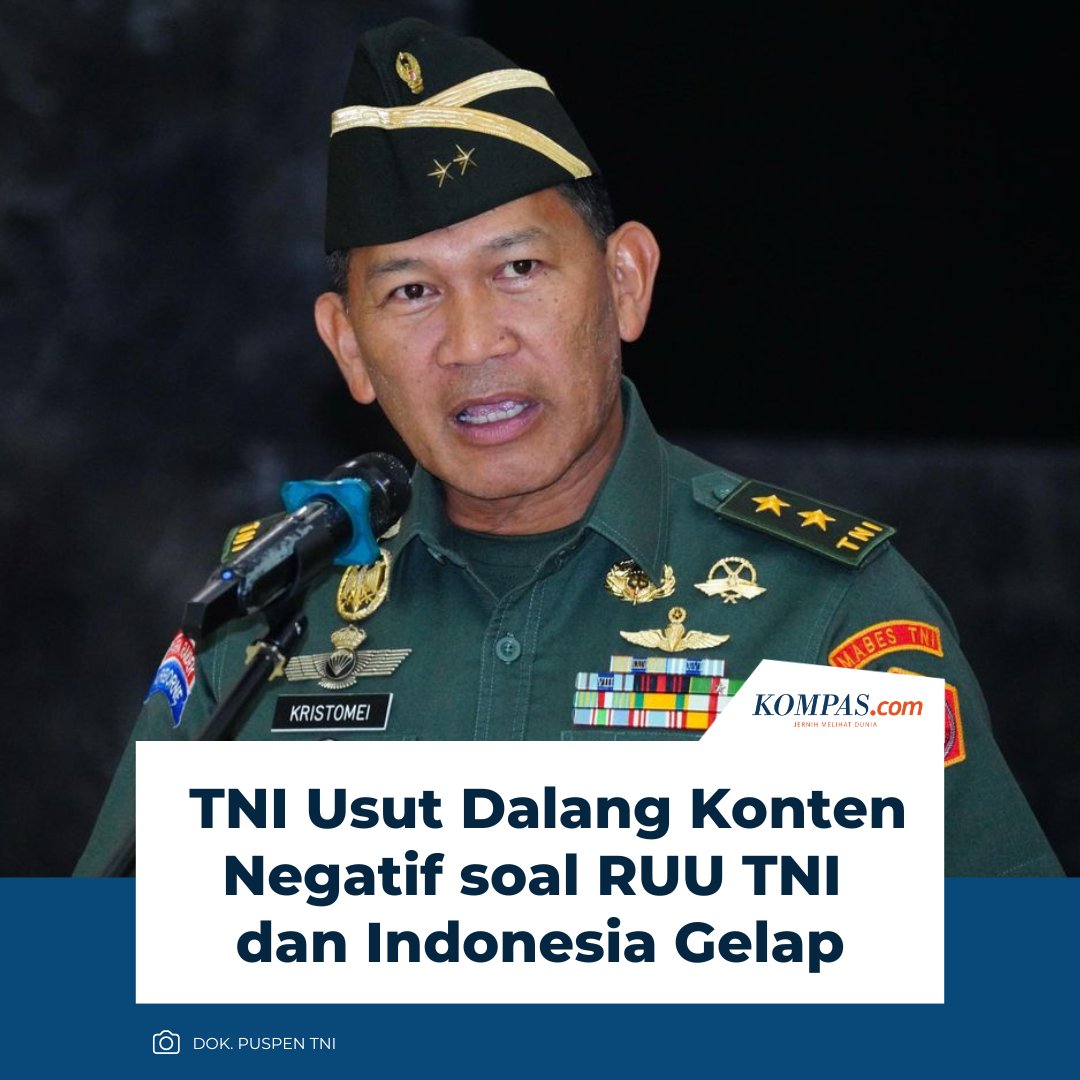 King Purwa (@bospurwa) on Twitter photo Yang gugat UU TNI ke MK aja 14 pihak, diantaranya putri mantan presiden Gusdur, masih mau framing dalang konten <a href="/Puspen_TNI/">Pusat Penerangan TNI</a> ? Kita hidup di alam demokrasi, TNI pun ya hrs mengikuti arah jalan demokrasi ini! Yang gugat UU TNI ke MK aja 14 pihak, diantaranya putri mantan presiden Gusdur, masih mau framing dalang konten <a href="/Puspen_TNI/">Pusat Penerangan TNI</a> ? Kita hidup di alam demokrasi, TNI pun ya hrs mengikuti arah jalan demokrasi ini!