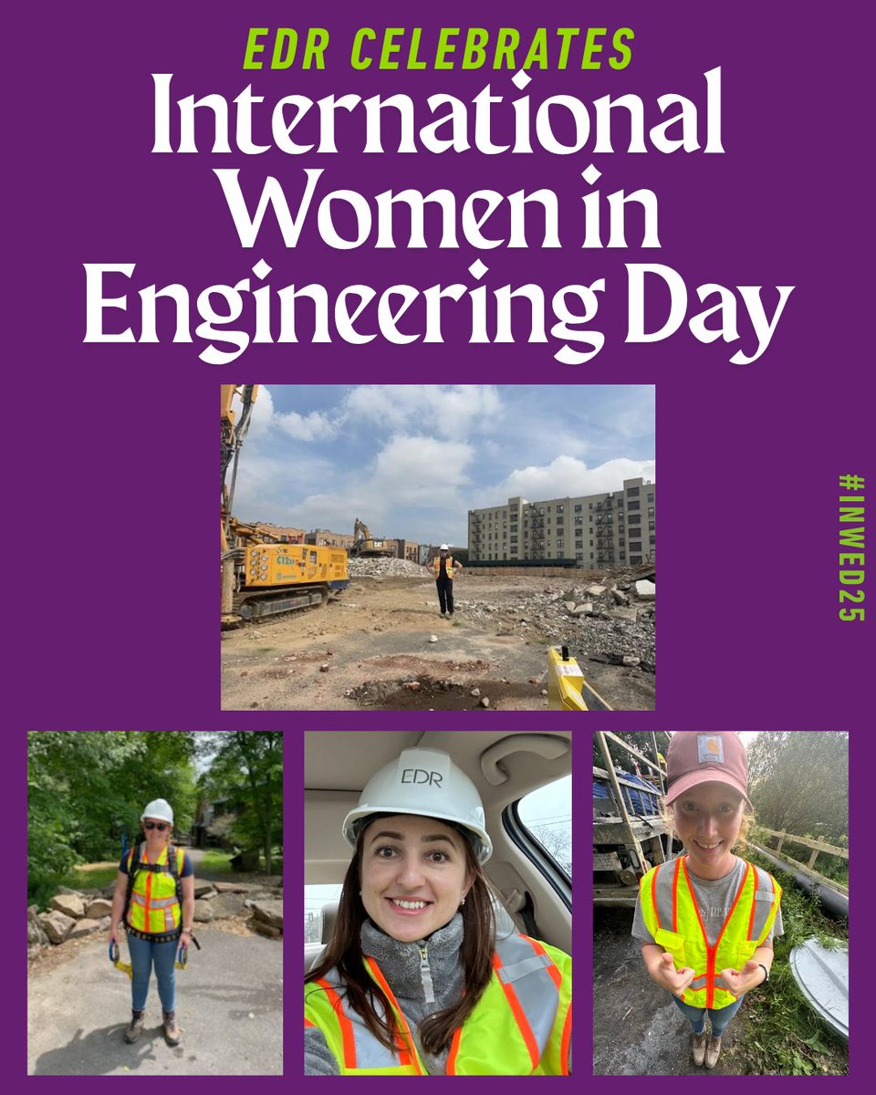 Happy #INWED25! Today, we celebrate all women and their contributions across the industry! At EDR, we’re proud that over a quarter of our engineering services team is made up of talented women whose expertise, creativity, and leadership help drive EDR’s mission forward.