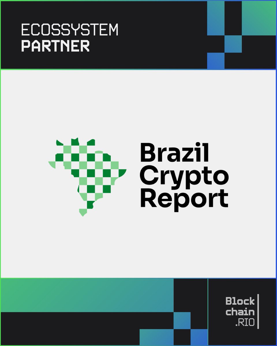 Blockchain.Rio (@blockchain_rio) on Twitter photo We are pleased to announce <a href="/BrazilCrypto_/">🇧🇷 Brazil Crypto Report</a> as an Ecosystem Partner of Blockchain RIO 2025! We are pleased to announce <a href="/BrazilCrypto_/">🇧🇷 Brazil Crypto Report</a> as an Ecosystem Partner of Blockchain RIO 2025!