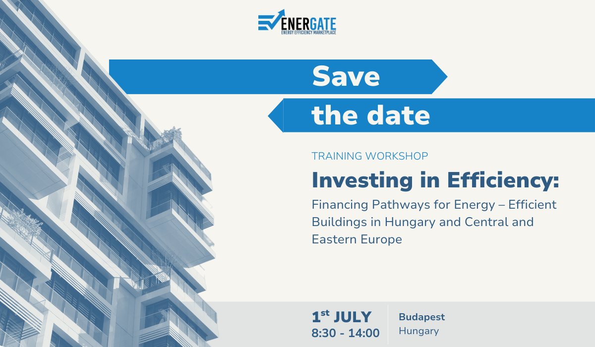 Energate_eu's tweet image. Join the ENERGATE Workshop on July 1 in Budapest or online!
Discover financing for energy-efficient buildings in CEE.
Register: lnkd.in/dDT8-bTB
Watch live: lnkd.in/gUYuJjK3
#EnergyEfficiency #GreenFinance #Budapest2025