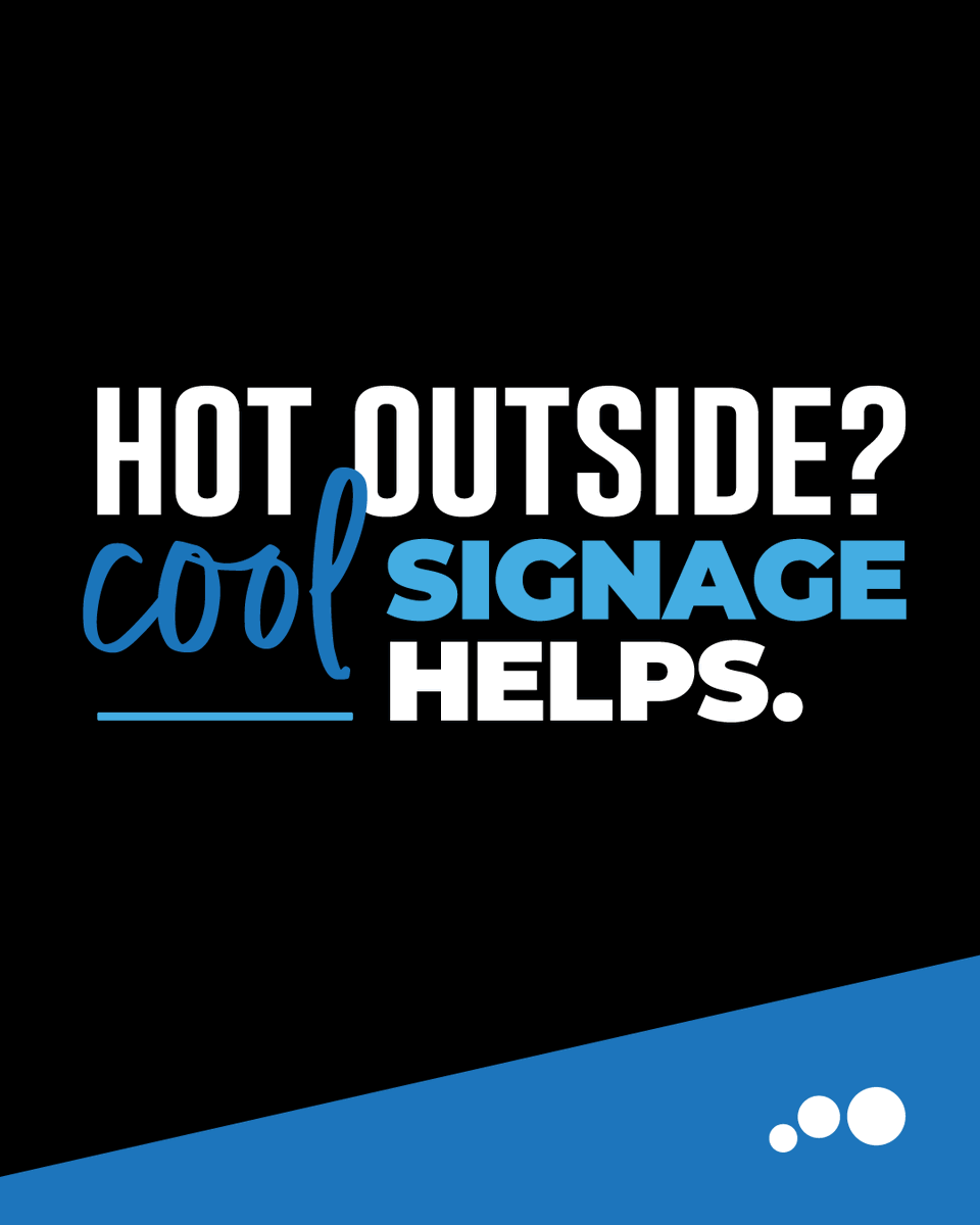 StrayMediaGroup's tweet image. 🌡️🥵🔥As summer heats up, you can keep things cool with a perforated window graphic. Keep the heat outside and show off your brand at the same time. It's a win-win! straymediagroup.com/contact/

#BeatTheHeat #HotWeatherHack #Signage