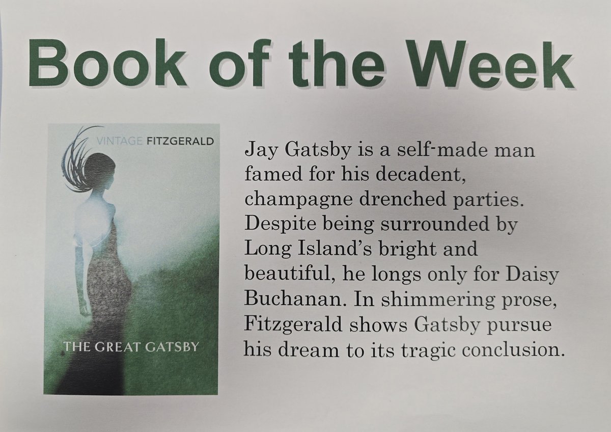 Knaphill Library (@knaphilllib) on Twitter photo Is the American Dream truly attainable? Jay Gatsby had attained great wealth and status as a socialite. However, his dream is to have a future with his one true love, Daisy..
<a href="/SurreyLibraries/">Surrey Libraries UK</a> Is the American Dream truly attainable? Jay Gatsby had attained great wealth and status as a socialite. However, his dream is to have a future with his one true love, Daisy..
<a href="/SurreyLibraries/">Surrey Libraries UK</a>