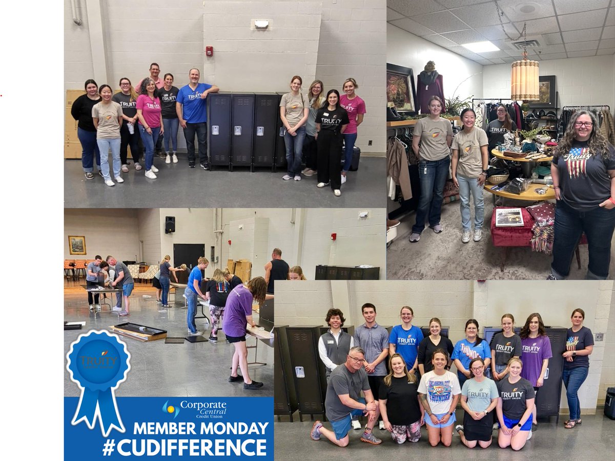 📢 Member Monday: <a href="/TruityCU/">Truity Credit Union</a>! 

A big shoutout to Truity Credit Union for their volunteer work with B the Light Mission!

Their team tagged and organized clothing for the Mission’s shop, supporting fundraising and clothing donations for those in need.

#CUDifference #MemberMonday