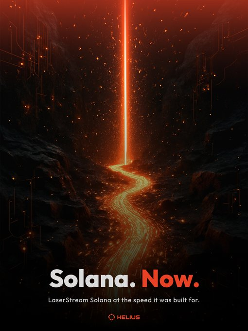 🛠 <a href="/heliuslabs/">Helius</a> drops LaserStream — built for devs who demand ultra-fast, rock-solid Solana data.

🔁 Historical replay
🌍 8 global endpoints
🔗 Auto reconnect

Real-time just got real serious.

What would you build with real-time Solana at your fingertips?