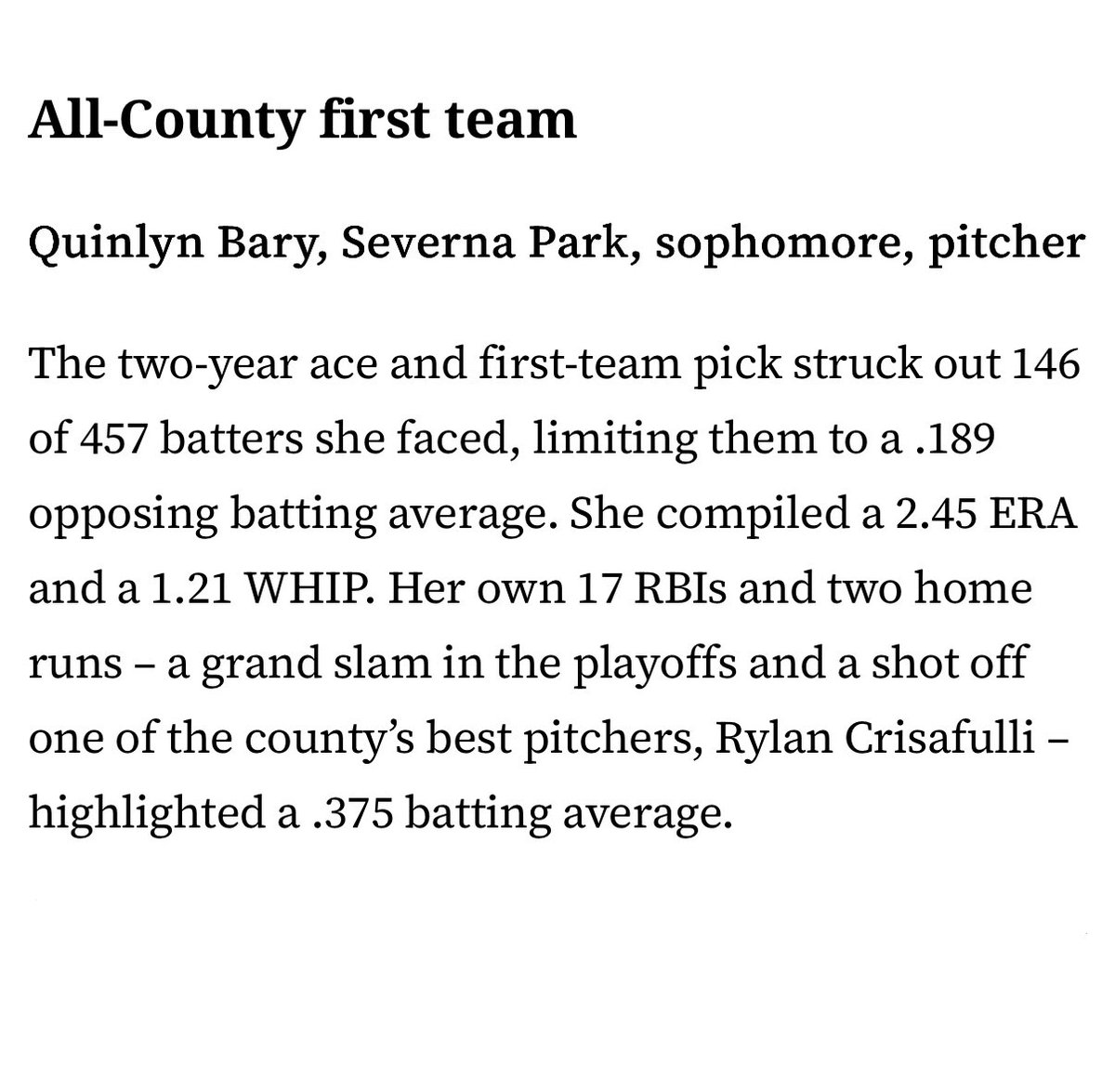 SevernaPark Softball tweet media