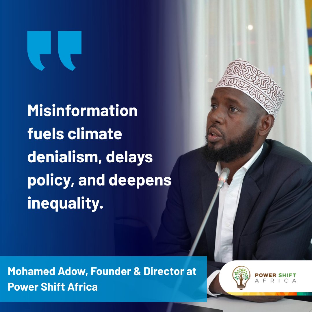 Power Shift Africa (@powershftafrica) on Twitter photo Climate Misinformation Called Out at Bonn
At the Bonn Climate Talks, experts accused fossil fuel giants, complicit governments, paid scientists, and media platforms of waging a misinformation war that threatens global climate action.
"Misinformation fuels climate denialism, Climate Misinformation Called Out at Bonn
At the Bonn Climate Talks, experts accused fossil fuel giants, complicit governments, paid scientists, and media platforms of waging a misinformation war that threatens global climate action.
"Misinformation fuels climate denialism,