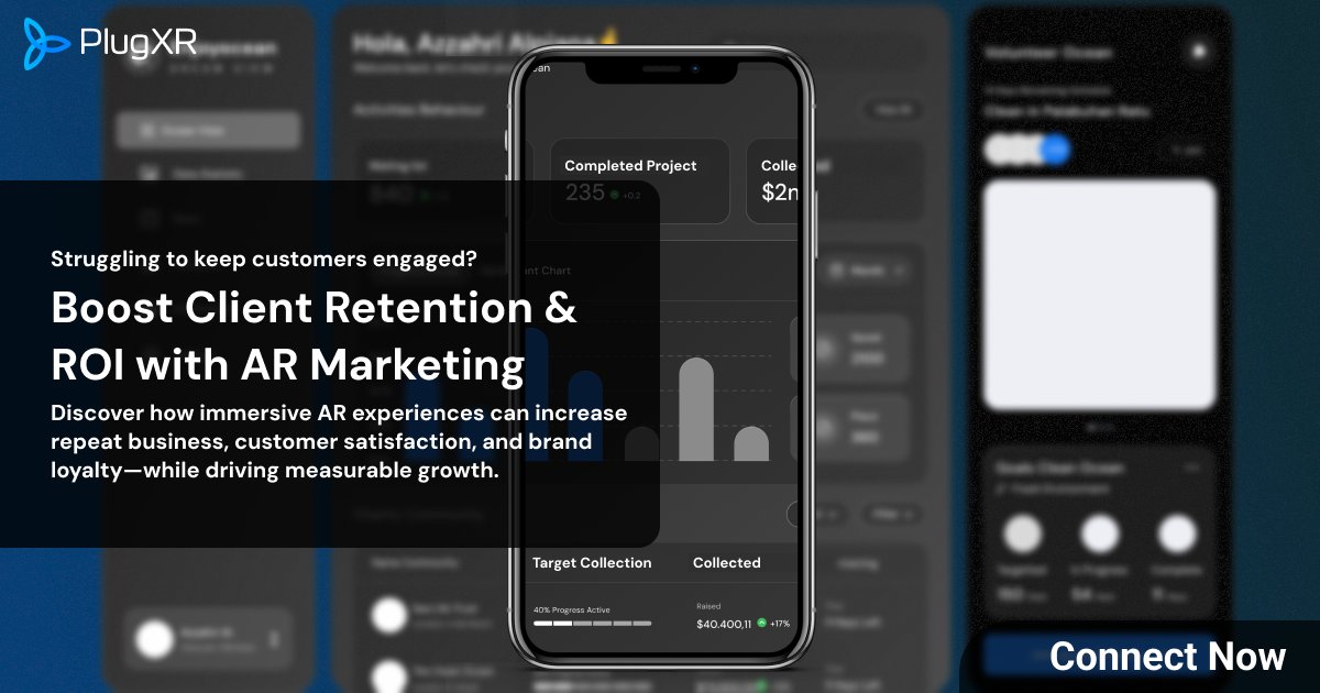 If your marketing isn’t engaging, it’s not working.

With PlugXR, create no-code AR campaigns that boost:

✔️ Engagement
✔️ ROI
✔️ Retention
✔️ Customer loyalty
📲 Book a free demo: calendly.com/plugxr/plugxr-…

#PlugXR #ARMarketing #CustomerExperience #NoCode #WebAR #MarketingTech