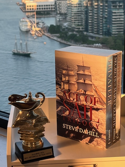 Books on the move!!

Steve Dahill's Age of Sail Boxed set has set sail from Massachusetts for the Caribbean!! The first book, Secrets of Mary Celeste is an Imadjinn Award Winner!

jumpmasterpress.com

About 25 books are with sailors this week who are now hundreds of miles
