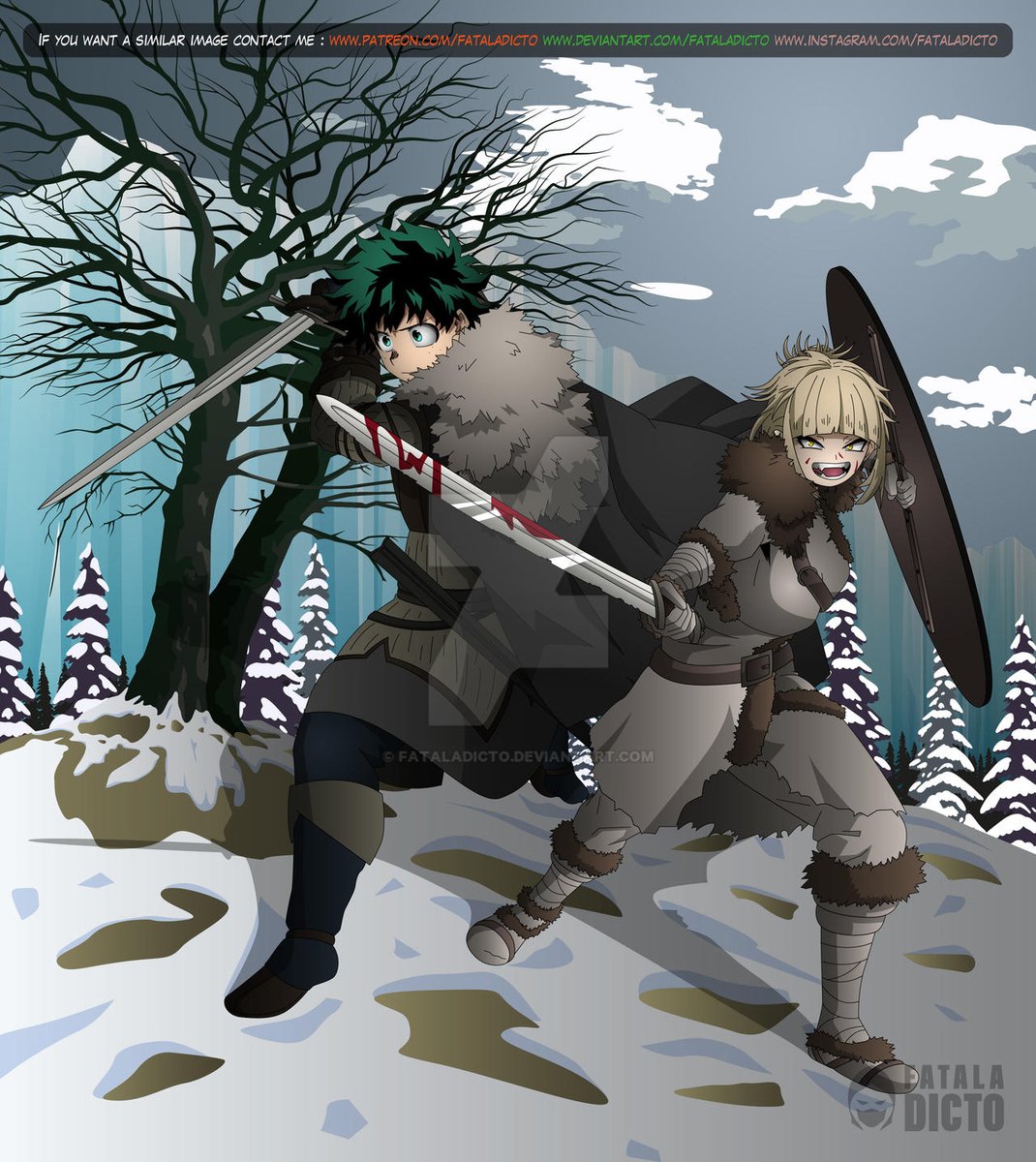 Fataladicto (@fataladicto) on Twitter photo This commission is sponsored by our friend <a href="/DragonstoneH/">DragonstoneH</a>
#izukumidoriya #himikotoga #togahimiko #MyHeroAcademia #MHA #BNHA #dekuxtoga #BokuNoHeroAcademia #僕のヒーローアカデミア #トガヒミコ #トガヒミコ #Deku #himikoxdeku✨ #thewitcher #ygritte #gamesofthrones #medieval This commission is sponsored by our friend <a href="/DragonstoneH/">DragonstoneH</a>
#izukumidoriya #himikotoga #togahimiko #MyHeroAcademia #MHA #BNHA #dekuxtoga #BokuNoHeroAcademia #僕のヒーローアカデミア #トガヒミコ #トガヒミコ #Deku #himikoxdeku✨ #thewitcher #ygritte #gamesofthrones #medieval