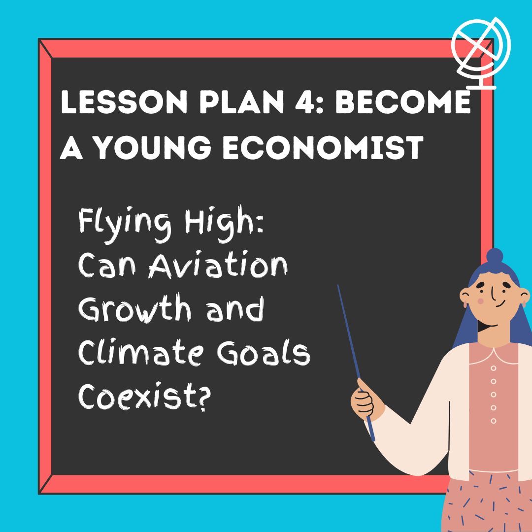 DiscoverEcon's tweet image. ✈️ Flying High: Can Aviation Growth and Climate Goals Coexist? 🌍 
The 4th #lessonplan in our series looks at costs of flying, the UK&apos;s #climate commitments, &amp;amp; policy options, plus introduces concepts such as #externalities and #cost-benefit analysis: buff.ly/45pVevV